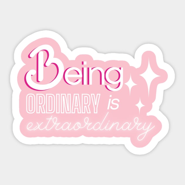 Be ordinary Sticker by Sex, Lies and Parenthood